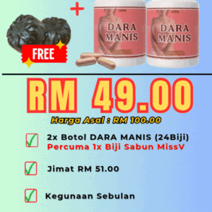 SET DARA MANIS - 2 BOTOL PERCUMA SABUN MISSV
