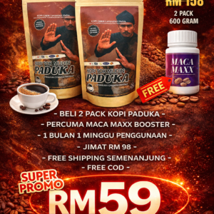 PAKEJ PENDEKAR - 2 PACK KOPI CHAM + FREEGIFT